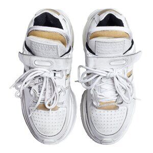 NEW Maison Margiela Artisanal Sneaker White & Black, Size 39 ($850)